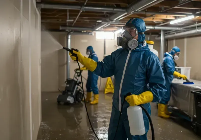 Basement Sanitization and Antimicrobial Treatment process in Charlotte, NC